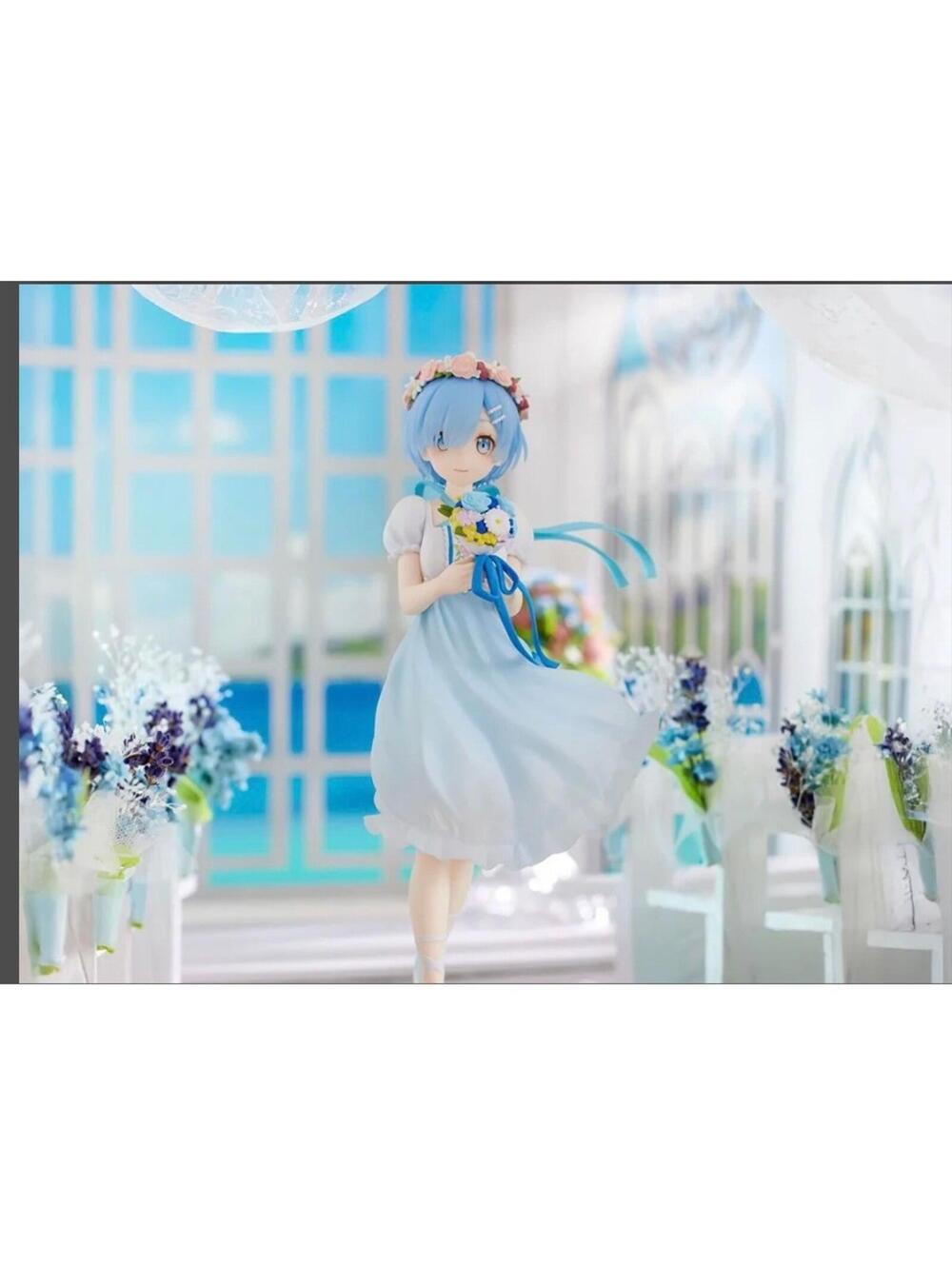 FuRyu Rem Flower Dress Figure Re:Zero Blue One Size US Seller